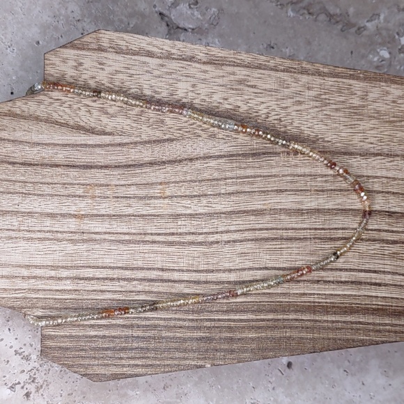 Multi Color Faceted Gemstone Necklace - Picture 2 of 5